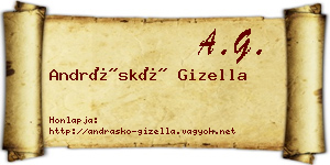Andráskó Gizella névjegykártya